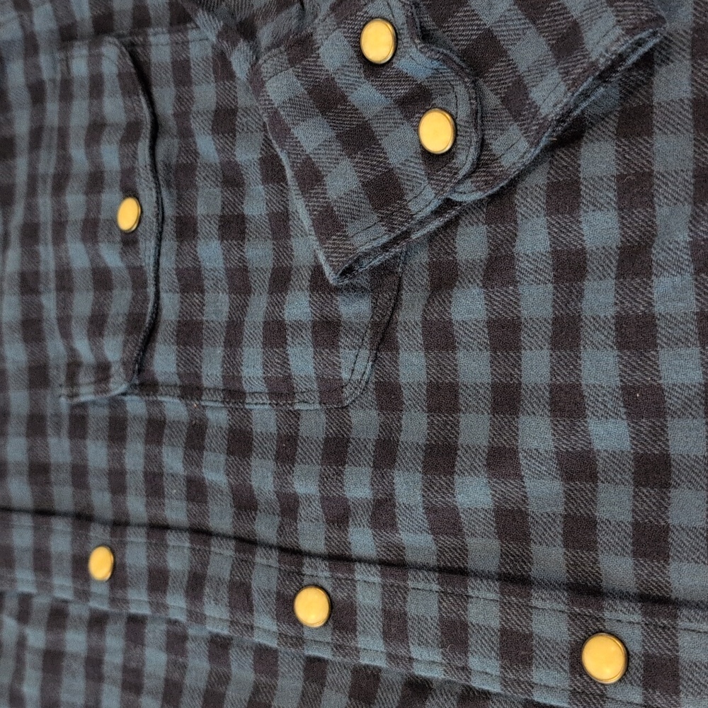 Lucky Brand Men's S Saturday Stretch Western Style Snap Button Plaid Shirt NWT - Picture 8 of 16